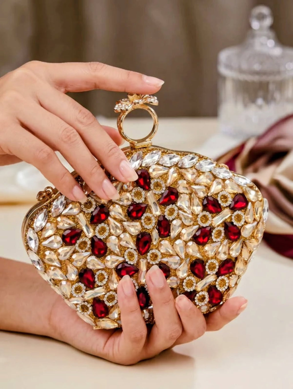 New Zarosh Jewel’s clutch Gord Red