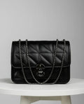 Quilted Wallet On Chain WOC Black