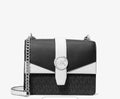 Greenwich Small Color-Block Signature Logo Crossbody Bag