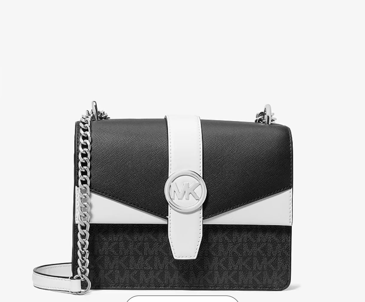 Greenwich Small Color-Block Signature Logo Crossbody Bag