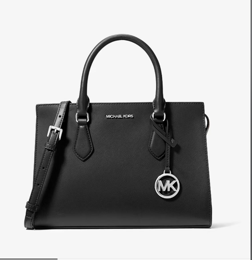 Michael Kors Leather Satchel Black